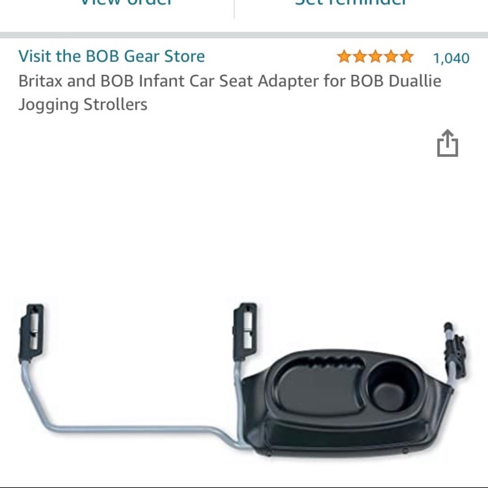 Bob Britax attachment for Bob double stroller